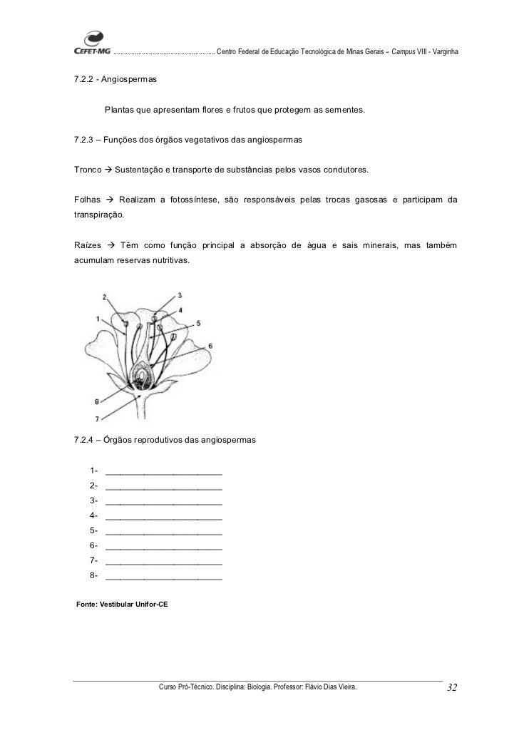 apostila biologia cefet